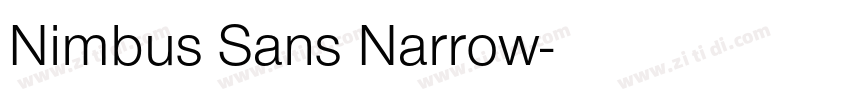 Nimbus Sans Narrow字体转换 Nimbus Sans Narrow字体转换